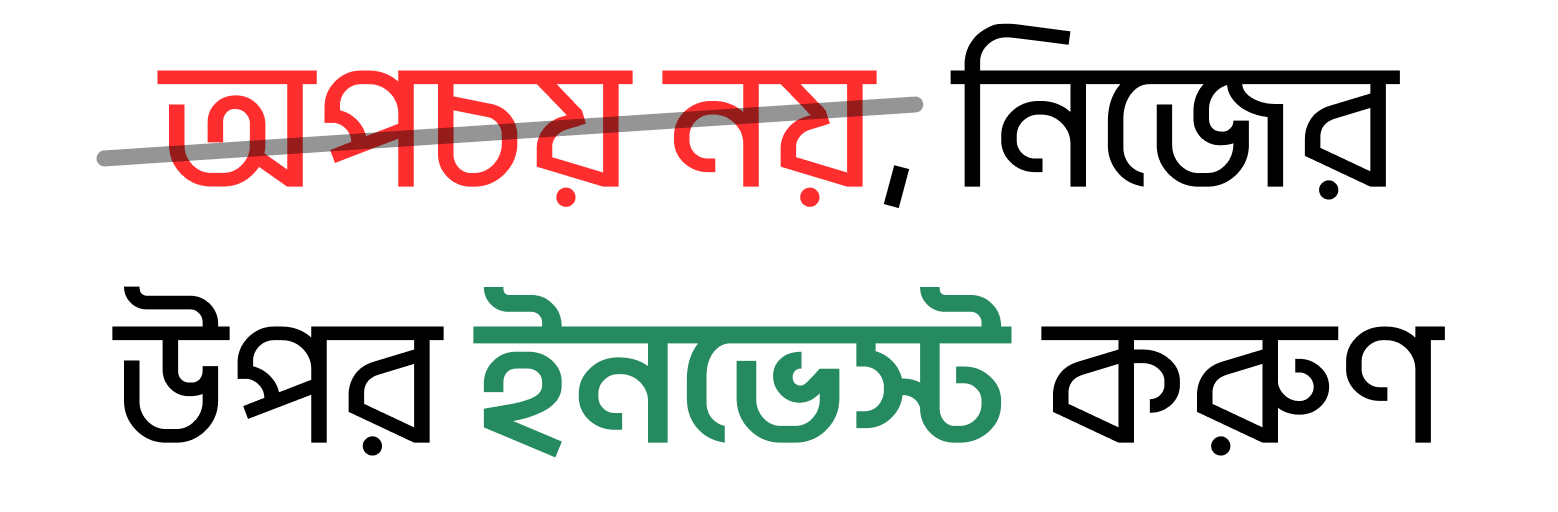 অপচয় নয়, নিজের উপর ইনভেস্ট করুন